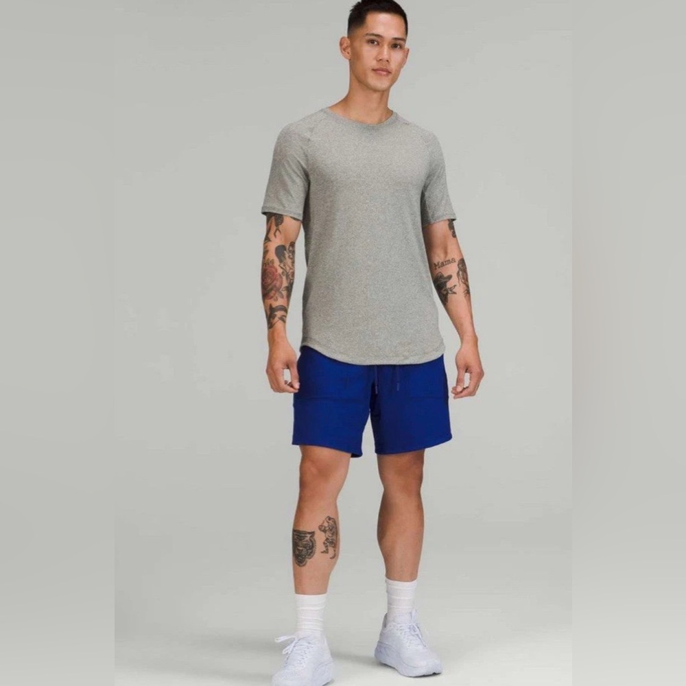 Lululemon Drysense Training Short Sleeve Shirt Heathered Grey- Men’s Medium